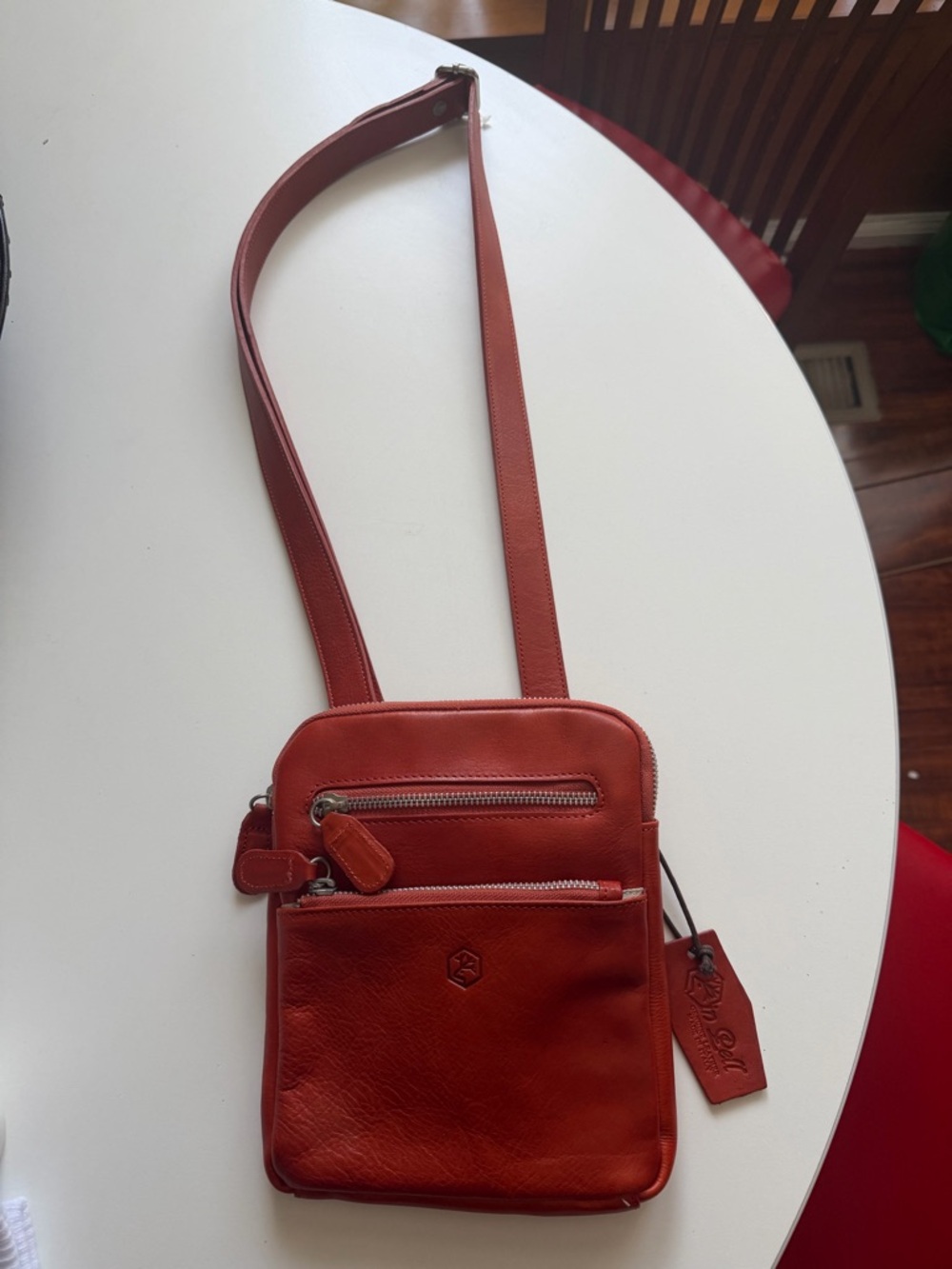 Real Leather Crossbody Shoulder Bag